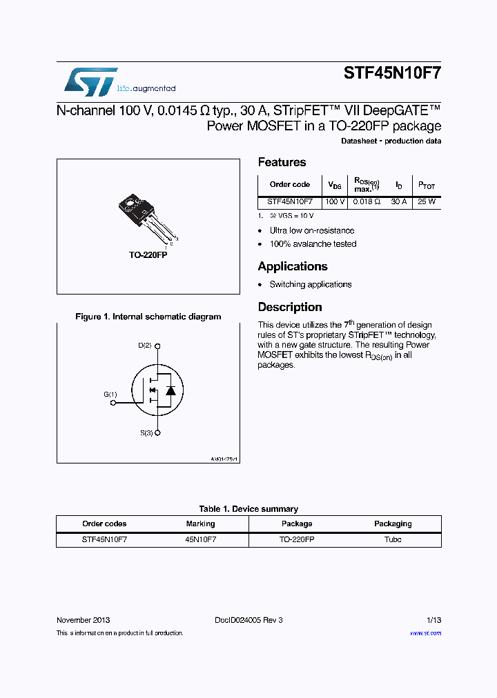 STF45N10F7_8930504.PDF Datasheet