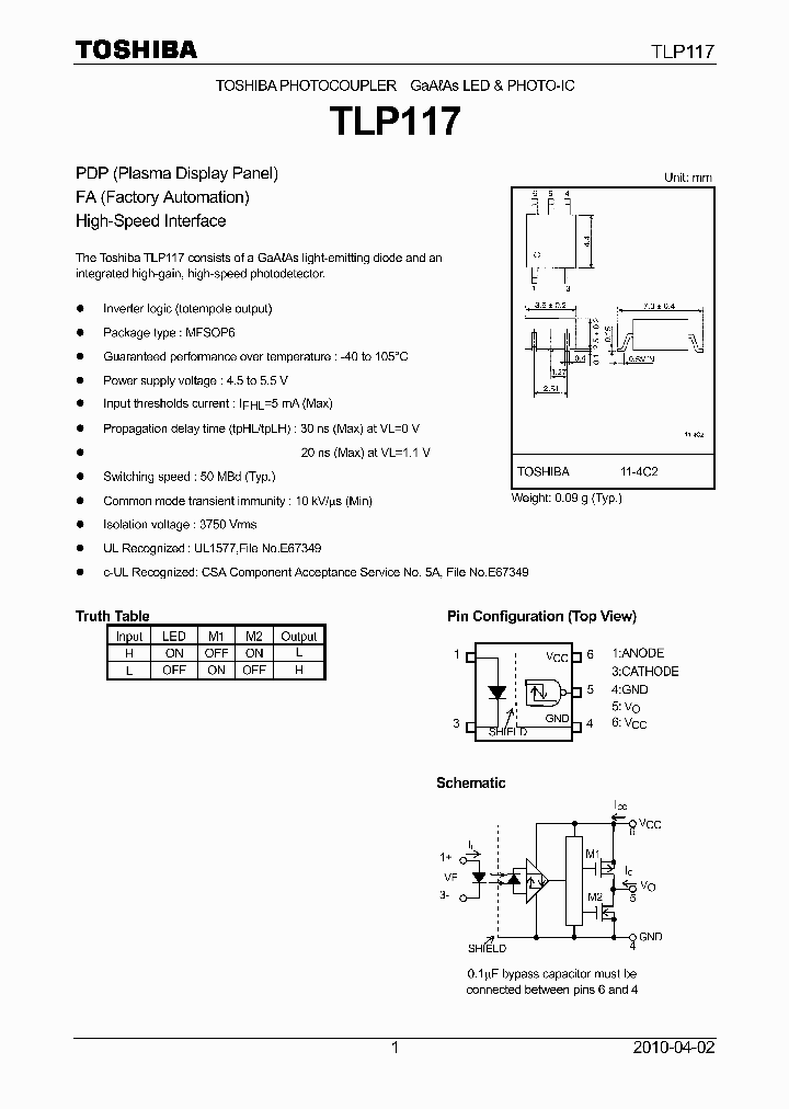 TLP117_8930983.PDF Datasheet