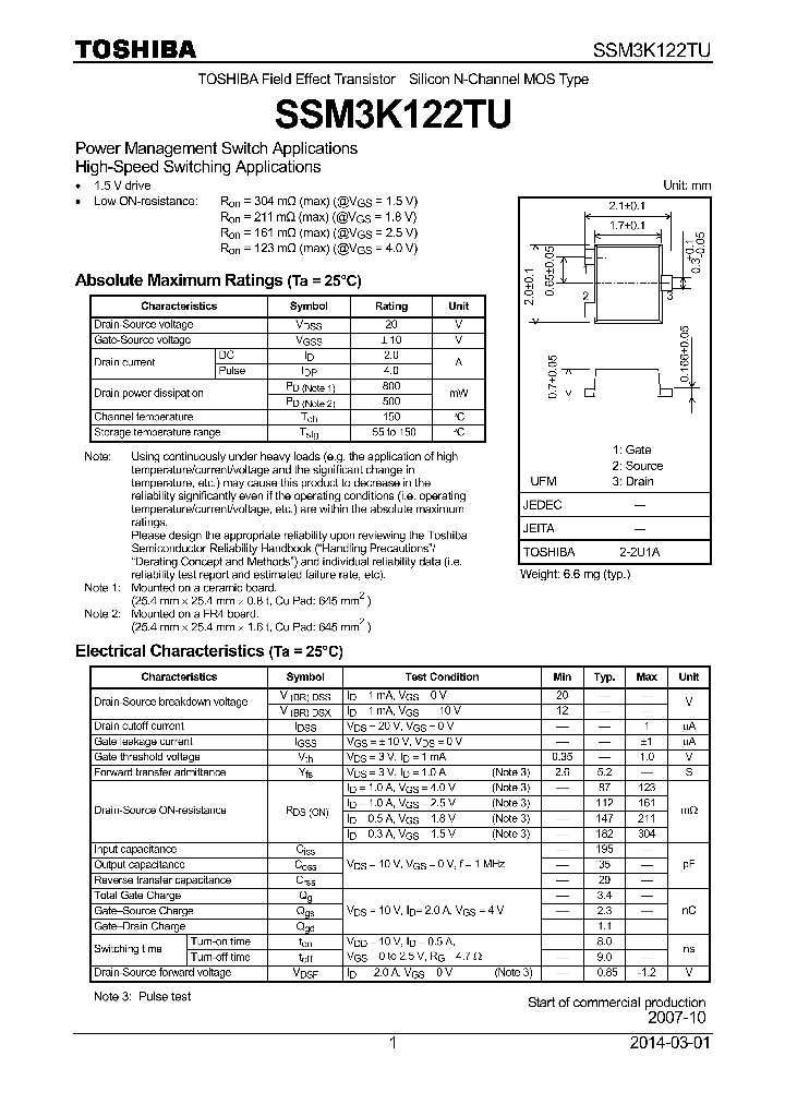 SSM3K122TU-14_8934844.PDF Datasheet