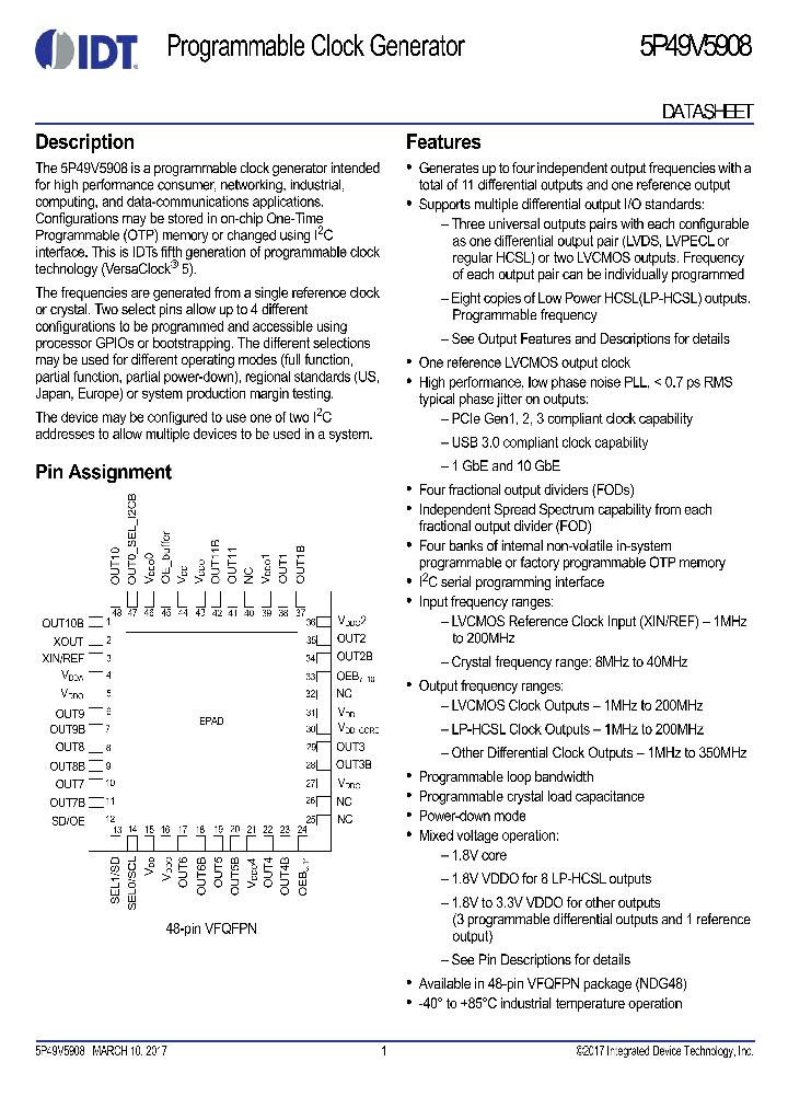 5P49V5908BDDDNDGI8_8938784.PDF Datasheet