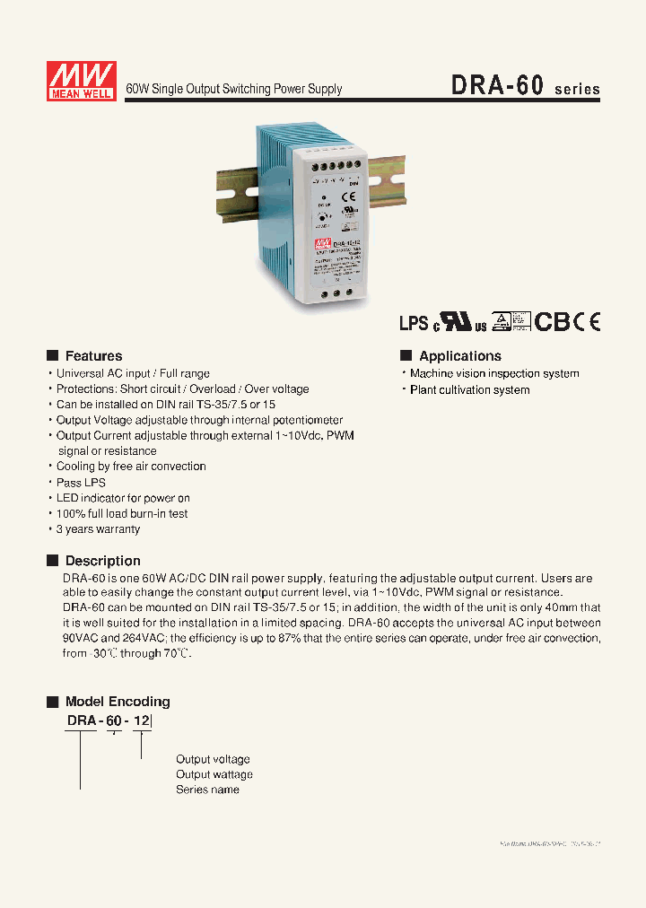 DRA-60_8939170.PDF Datasheet