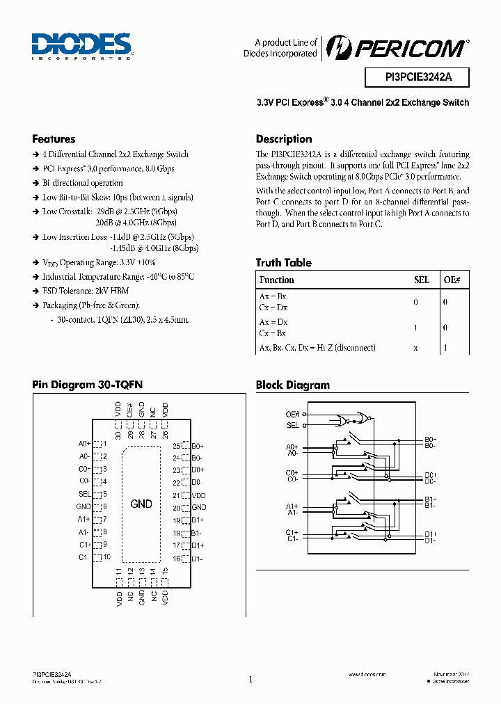 PI3PCIE3242A_8941802.PDF Datasheet