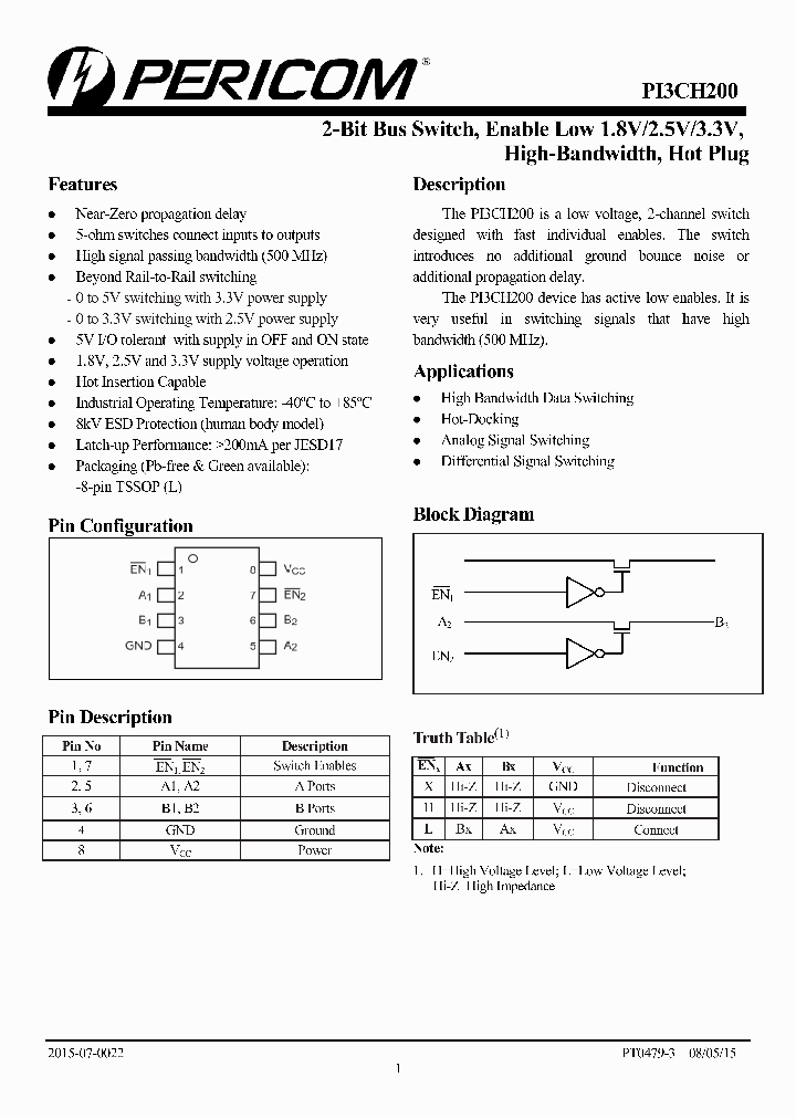 PI3CH200LE_8943560.PDF Datasheet