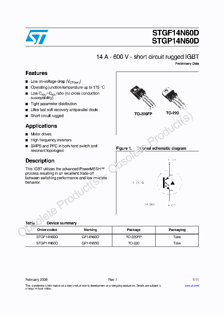 STGF14N60D_8945016.PDF Datasheet