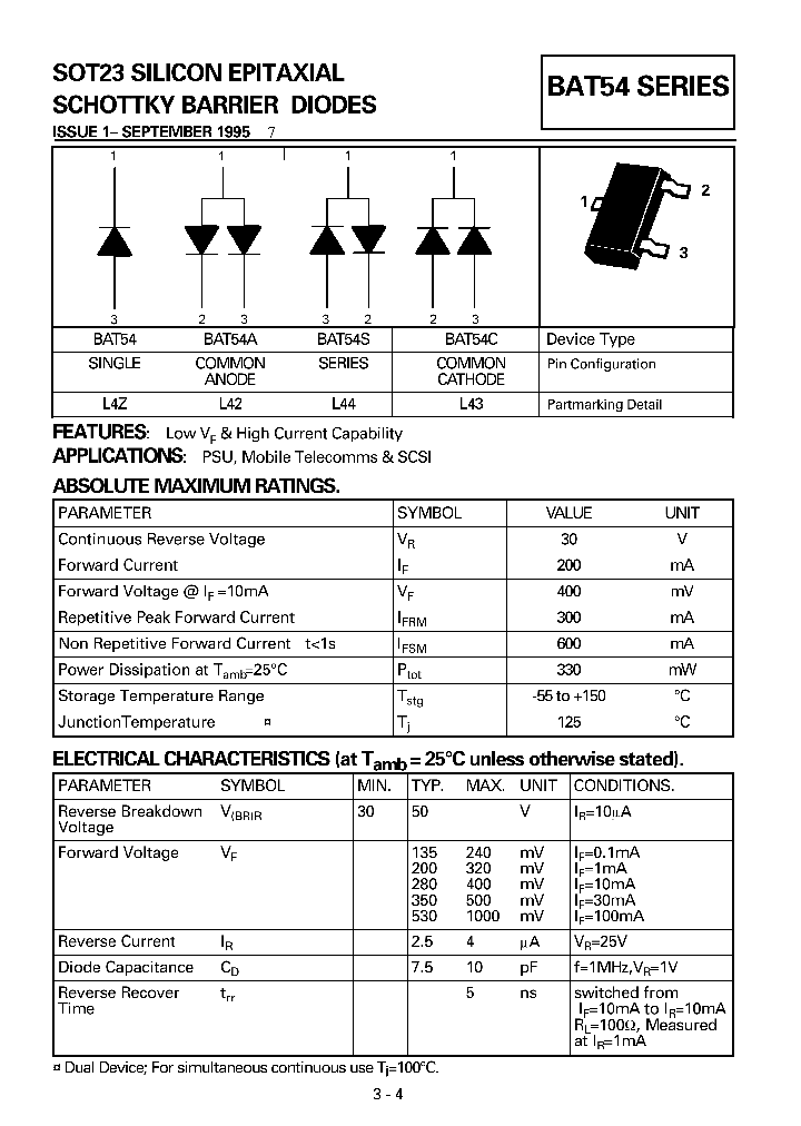 BAT54_8951469.PDF Datasheet