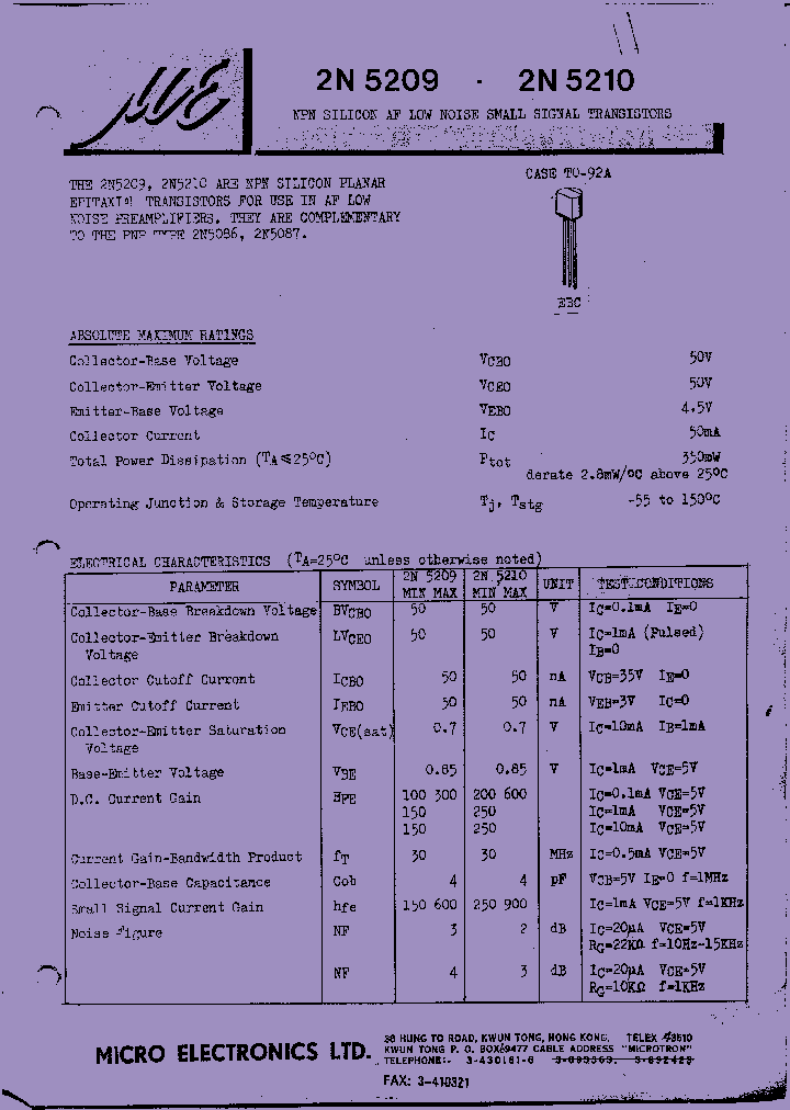2N5209_8952277.PDF Datasheet