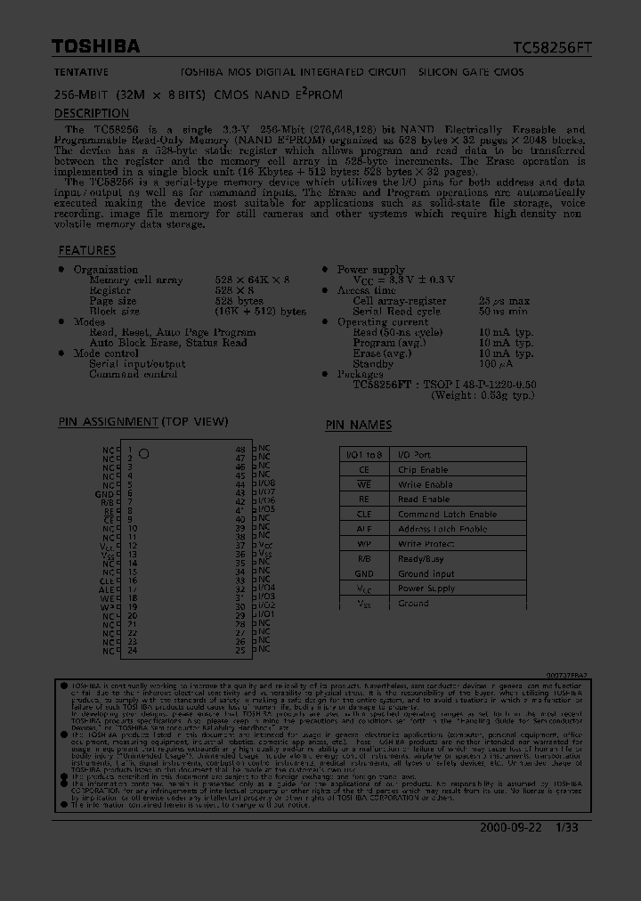 TC58256FT_8954553.PDF Datasheet