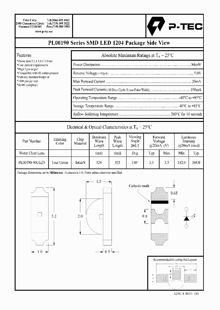 PL00190-WCG25_8956516.PDF Datasheet