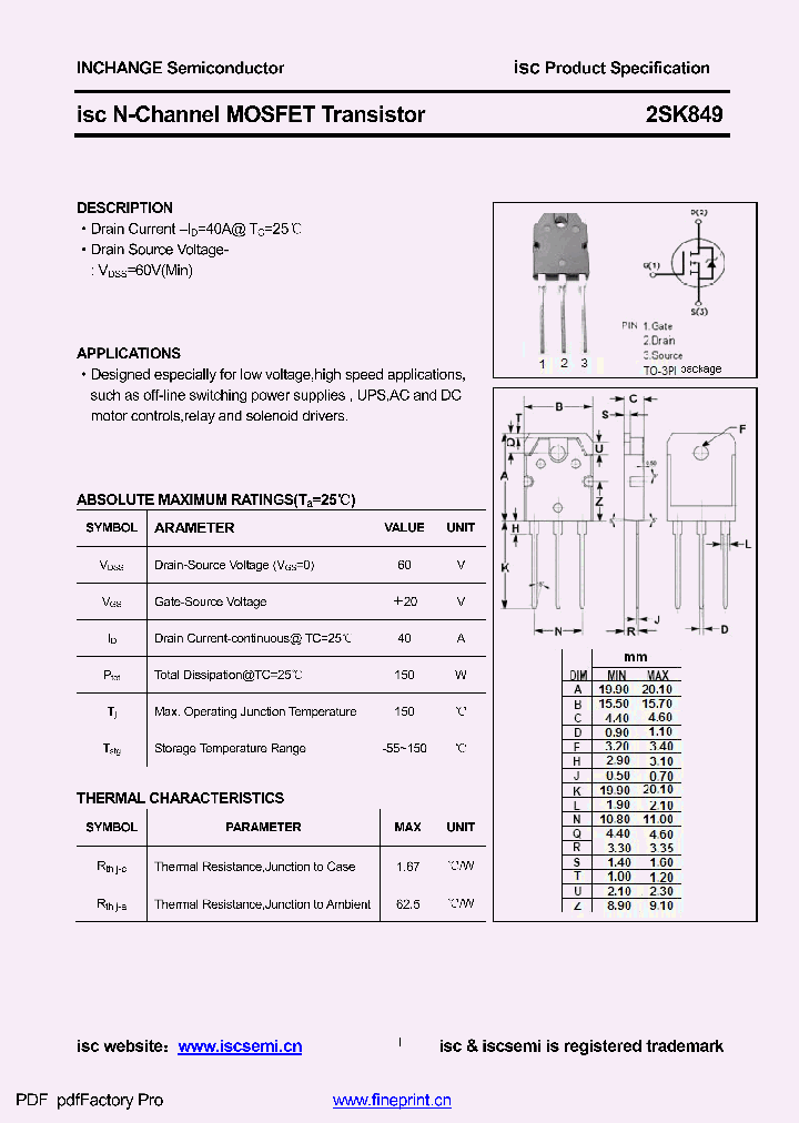 2SK849_8960210.PDF Datasheet
