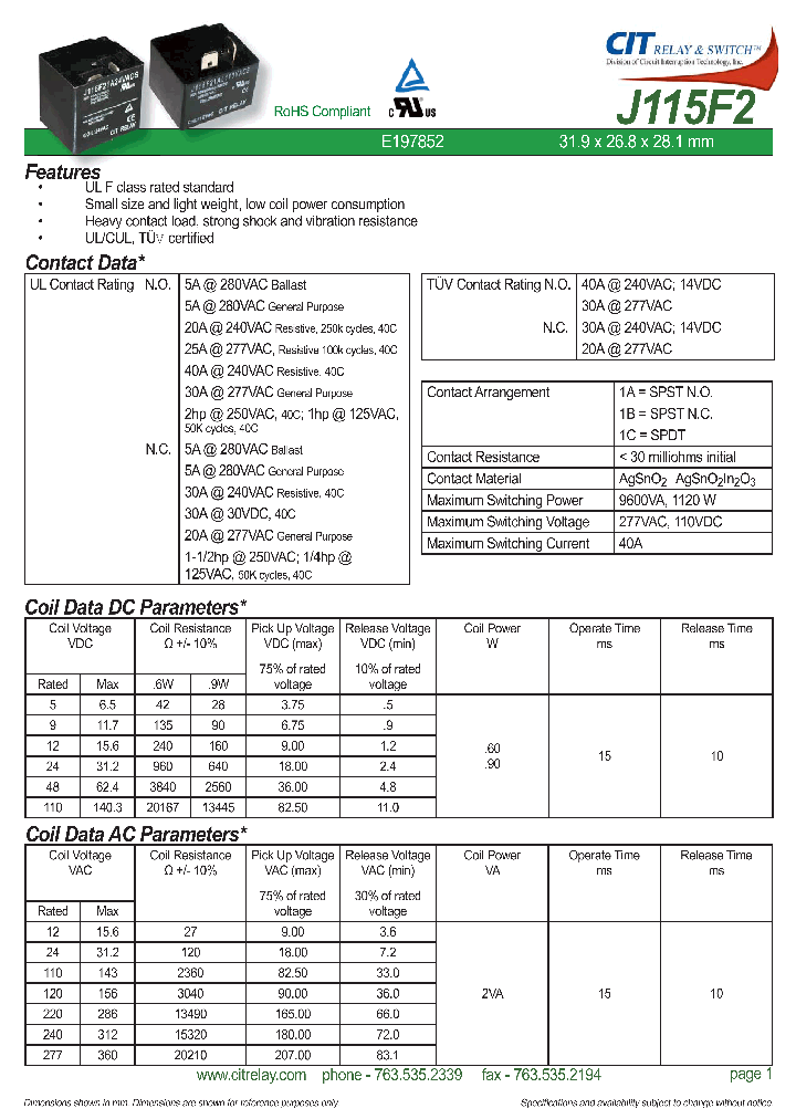 J115F21AL277VACN6U_8961547.PDF Datasheet