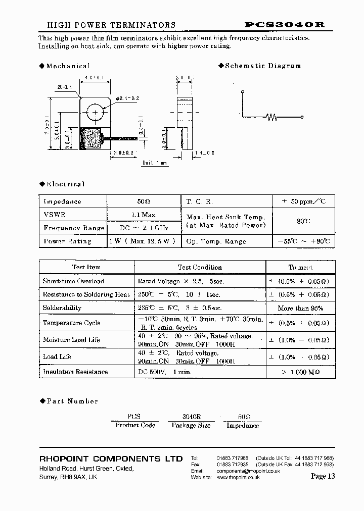 PCS3060P-50_8962822.PDF Datasheet