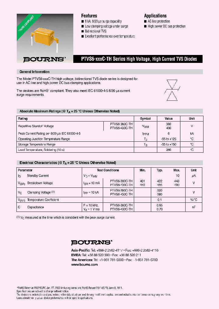 PTVS6-430C-TH_8966683.PDF Datasheet