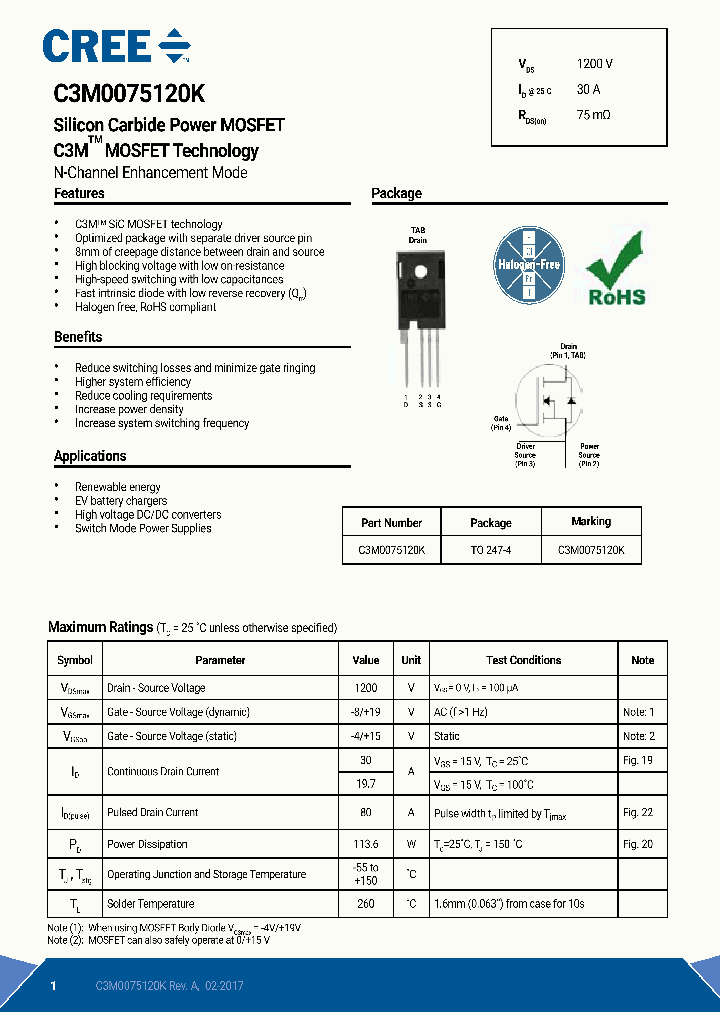 C3M0075120K_8969344.PDF Datasheet