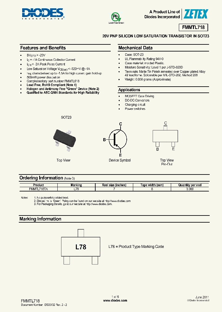 FMMTL718_8970797.PDF Datasheet
