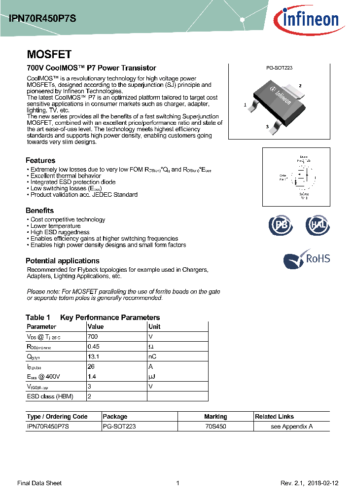 IPN70R450P7S_8972690.PDF Datasheet