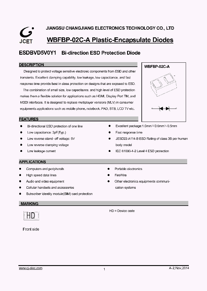 ESDBVD5V0Y1_8973458.PDF Datasheet