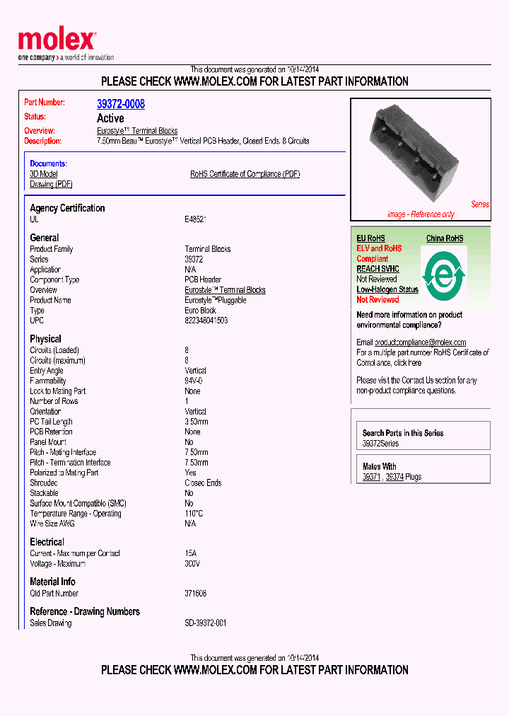 39372-0008_8973919.PDF Datasheet