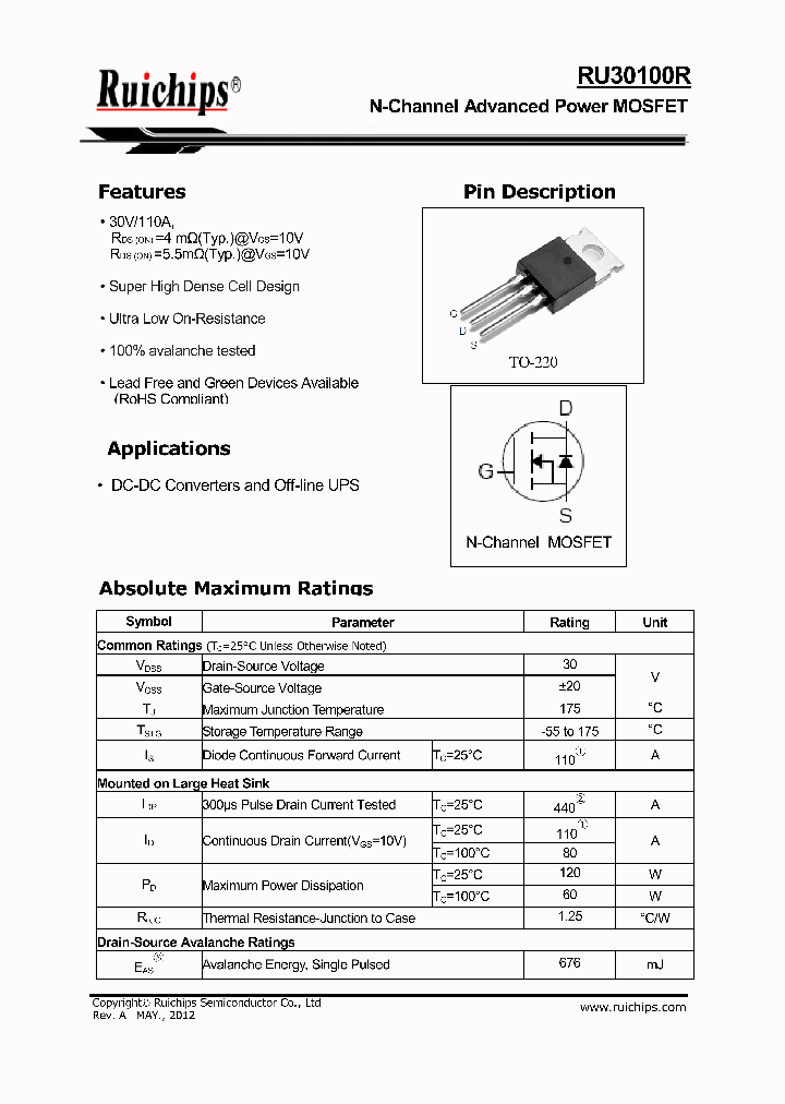 RU30100R_8974505.PDF Datasheet