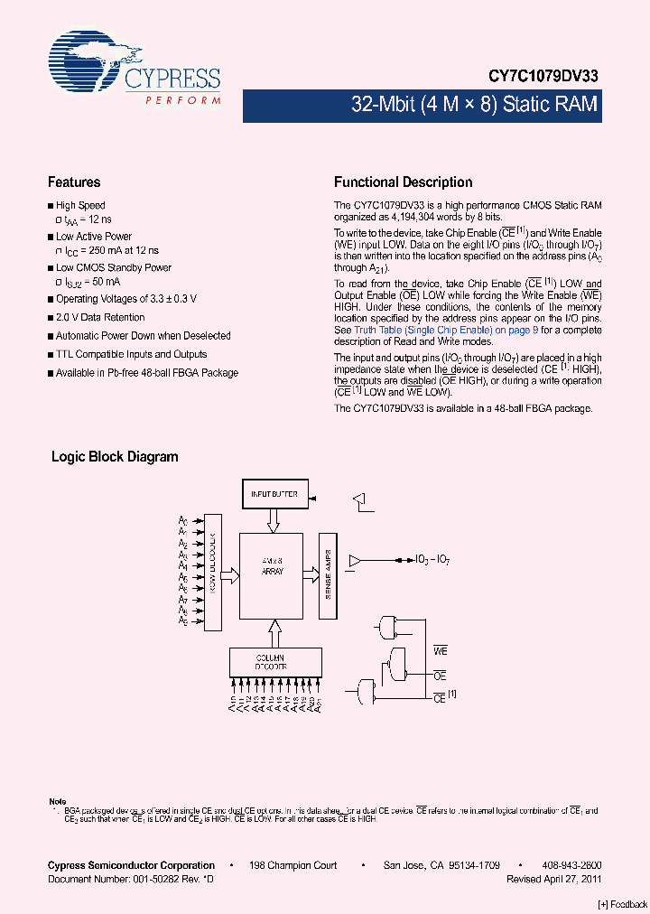 CY7C1079DV33_8977724.PDF Datasheet