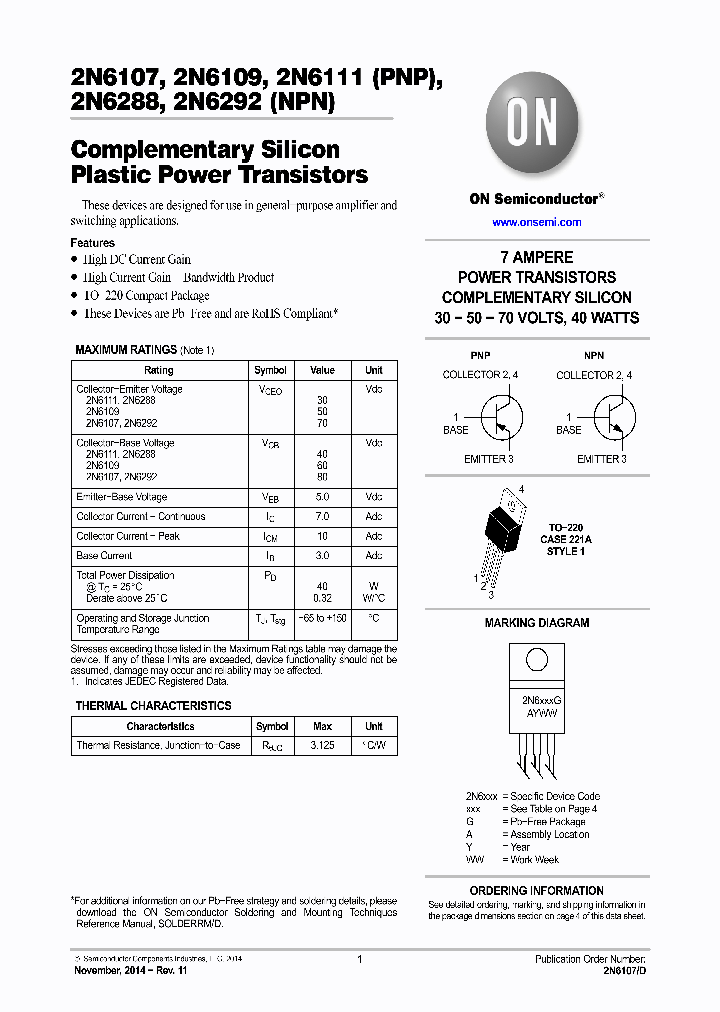 2N6292G_8980195.PDF Datasheet