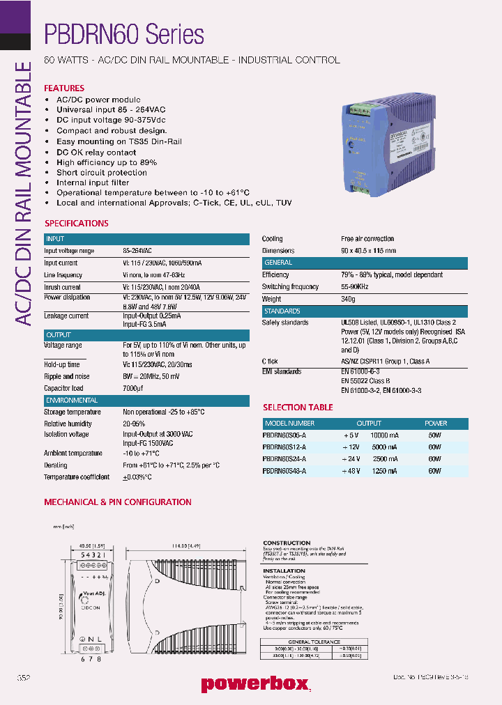 PBDRN60_8981192.PDF Datasheet