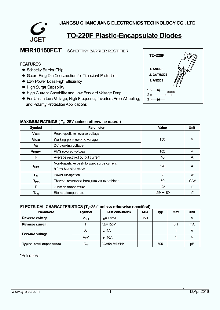 MBR10150FCT_8981031.PDF Datasheet