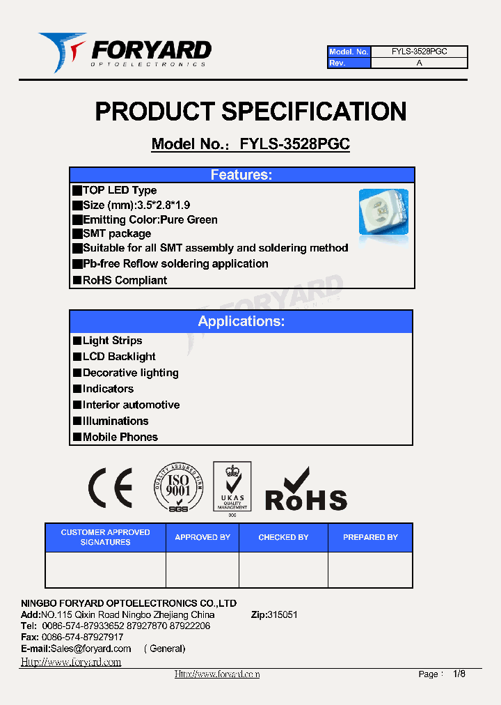 FYLS-3528PGC-15_8981454.PDF Datasheet