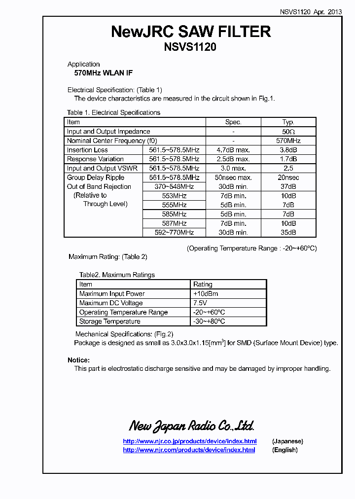 NSVS1120_8984819.PDF Datasheet