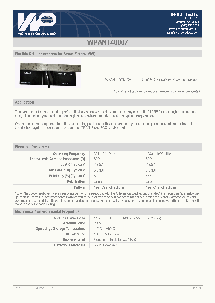 WPANT40007-CE_8985755.PDF Datasheet