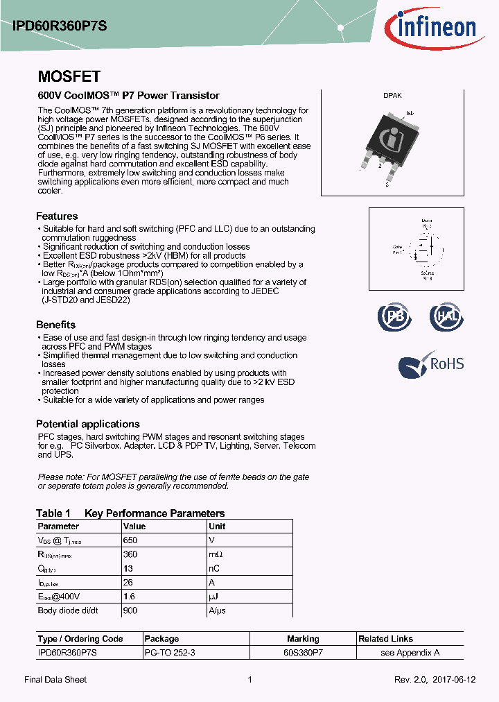 IPD60R360P7S_8986643.PDF Datasheet