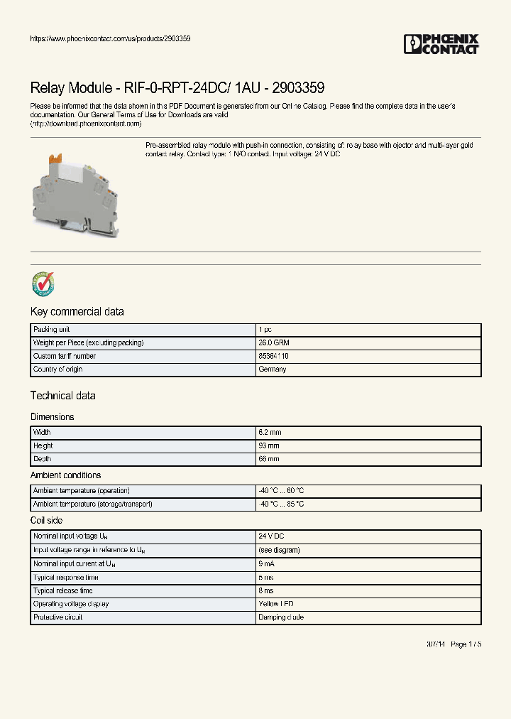 RIF-0-RPT-24DC_8986723.PDF Datasheet