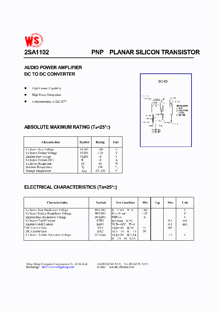 2SA1102_8991260.PDF Datasheet