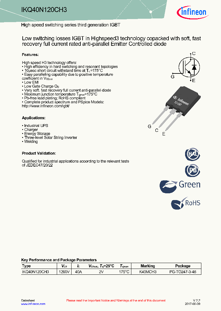 IKQ40N120CH3_8993680.PDF Datasheet