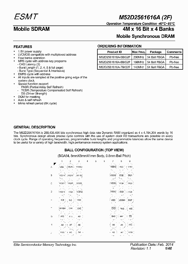 M52D2561616A-2F_8995738.PDF Datasheet