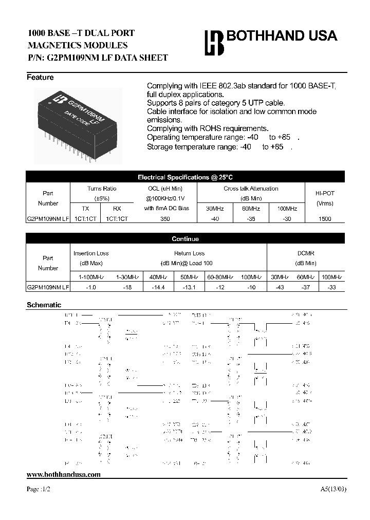 G2PM109NM-LF_8995785.PDF Datasheet