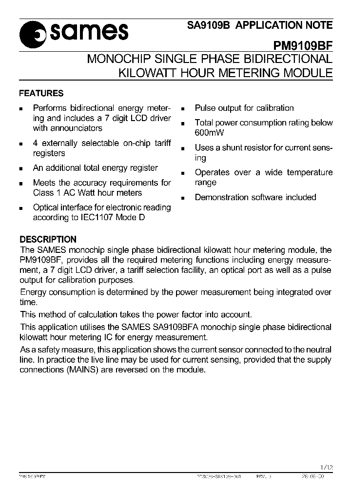PM9109BF_8995815.PDF Datasheet