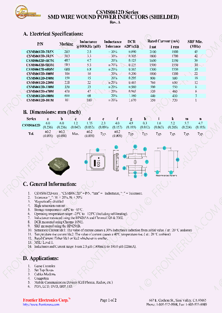 CSMS0612D_8996250.PDF Datasheet