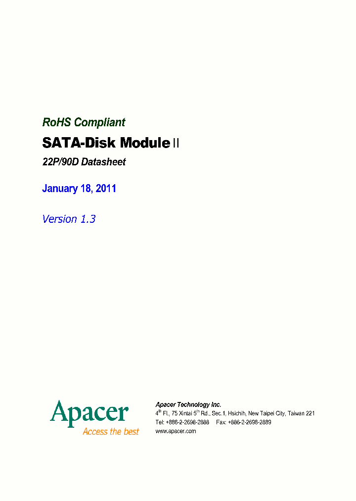AP-SDM001G1PANS-HT_9000597.PDF Datasheet