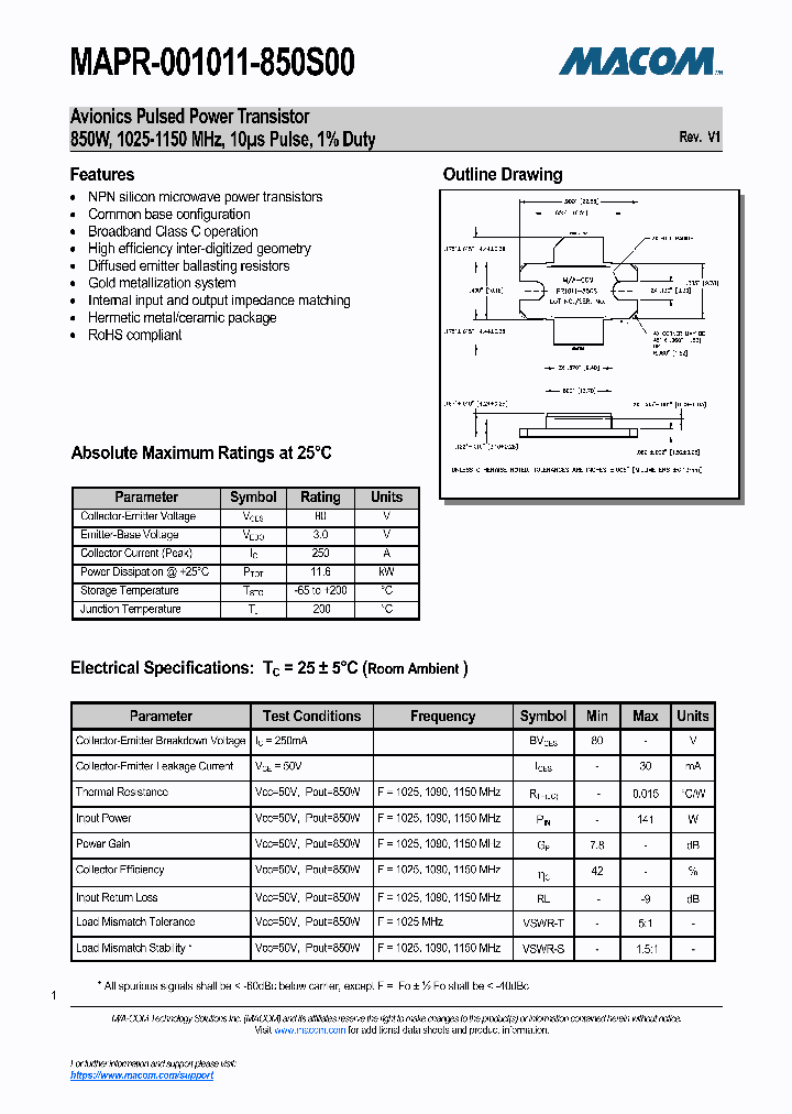 MAPR-001011-850S00-17_9002176.PDF Datasheet