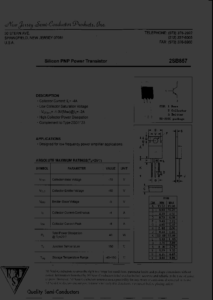 2SB857_9013868.PDF Datasheet