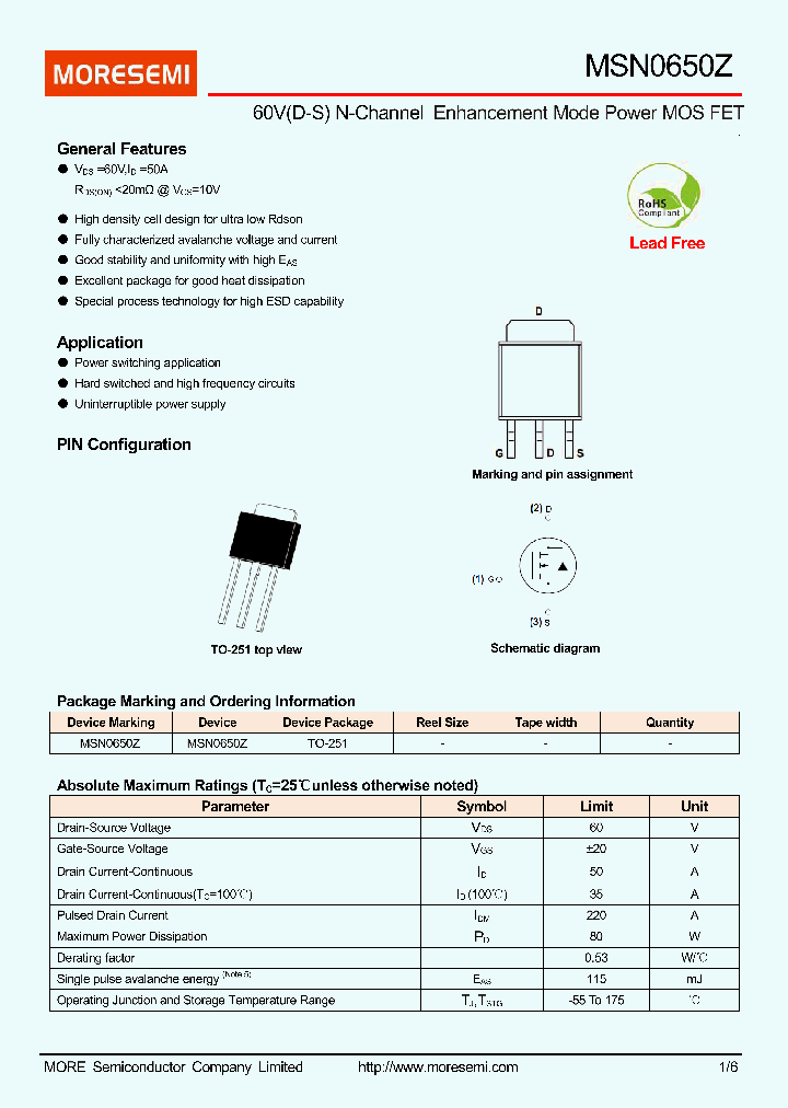 MSN0650Z_9013957.PDF Datasheet