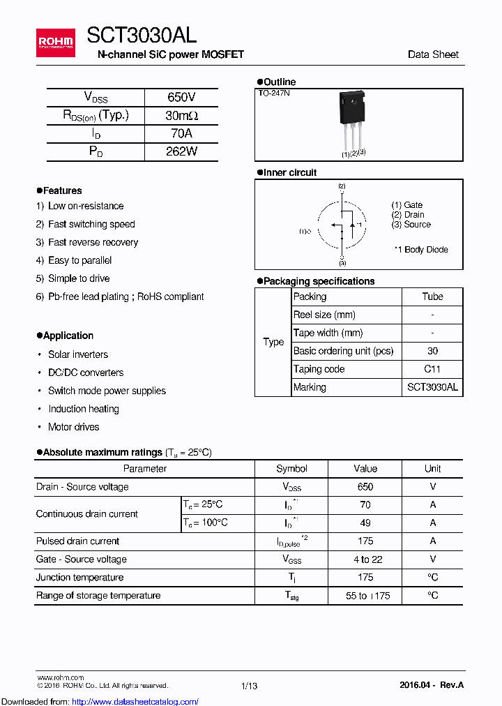 SCT3030ALGC11_9016839.PDF Datasheet