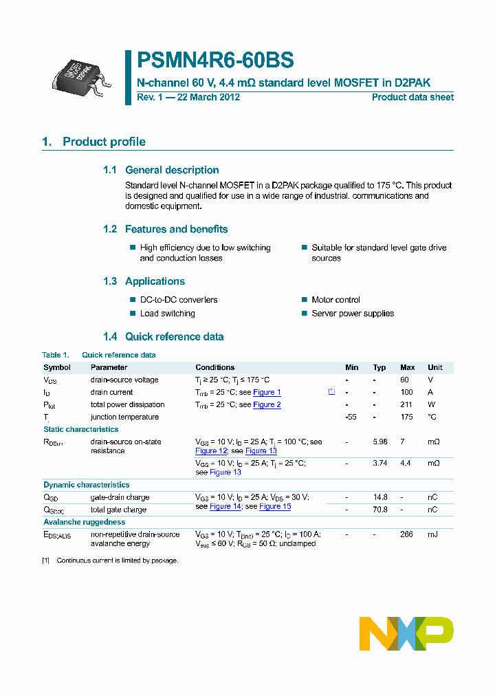 PSMN4R6-60BS-15_9017056.PDF Datasheet