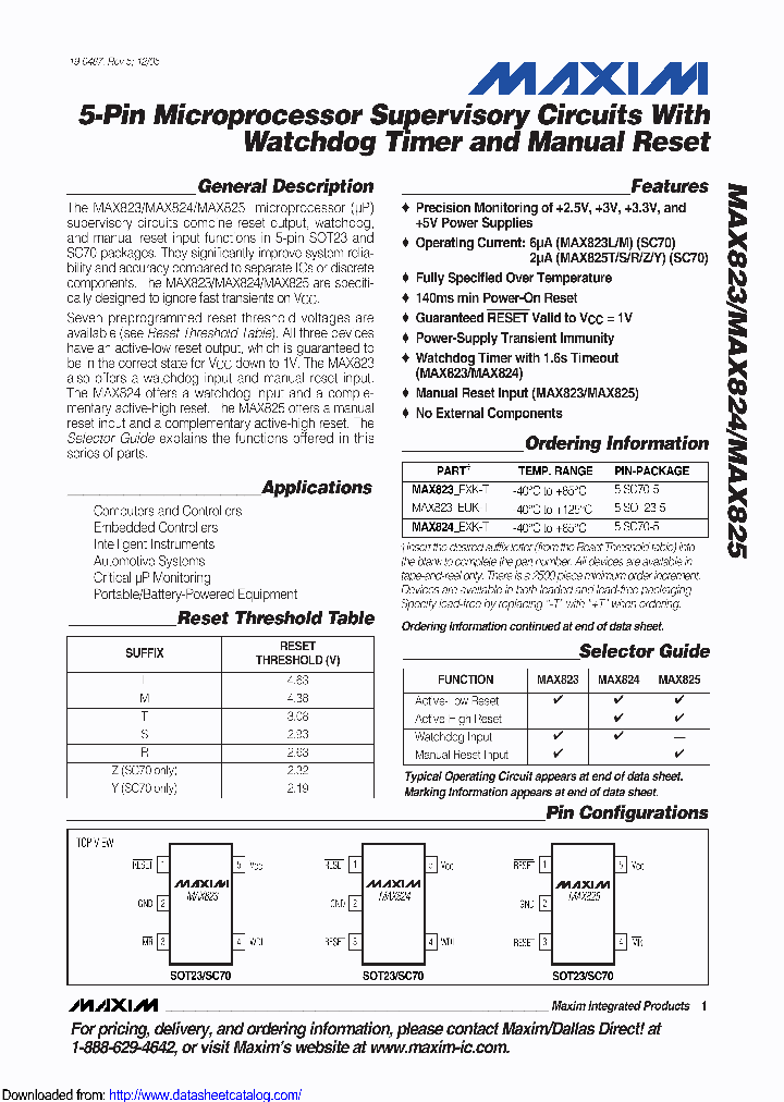 MAX823Z_9017227.PDF Datasheet