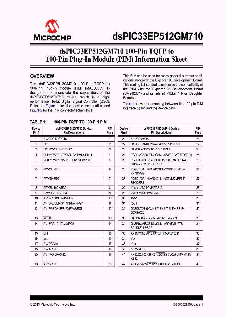 DSPIC33EP512GM710_9017991.PDF Datasheet