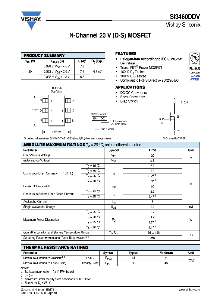 SI3460DD_9019415.PDF Datasheet