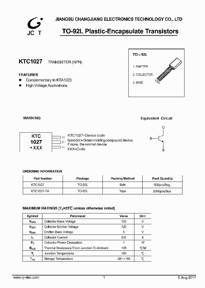 KTC1027_9029283.PDF Datasheet