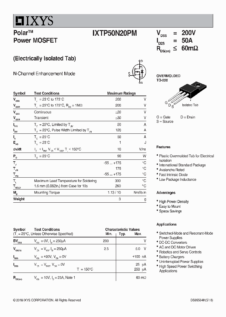 IXTP50N20PM_9029639.PDF Datasheet