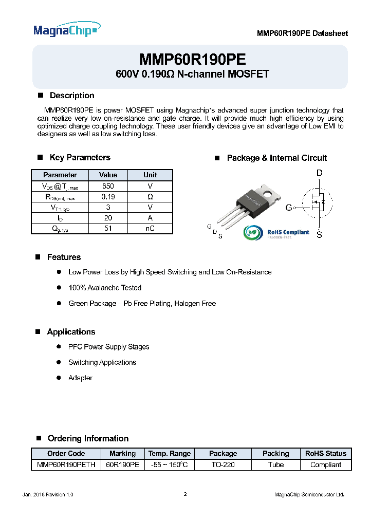 MMP60R190PE_9031268.PDF Datasheet