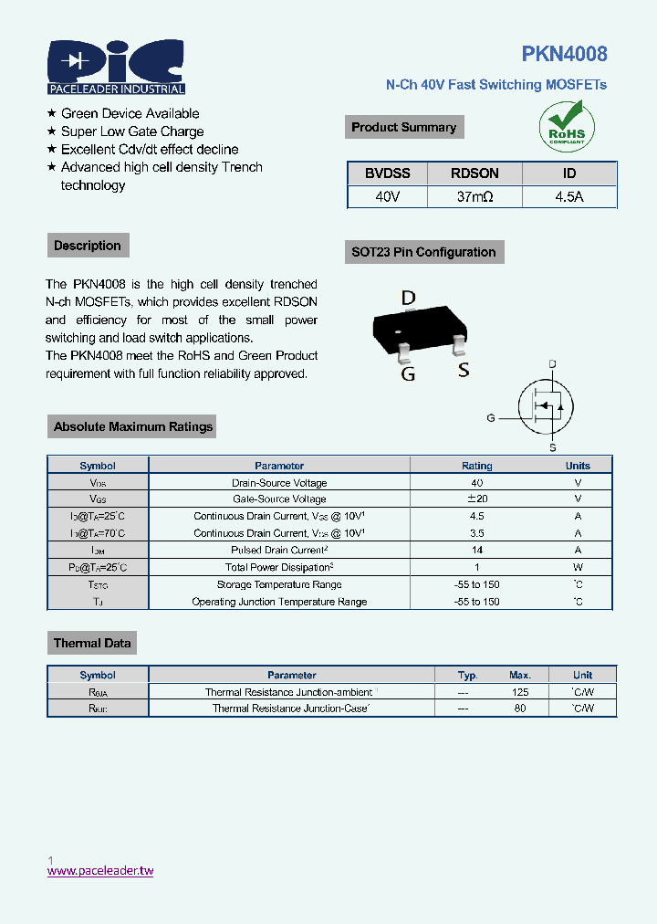 PKN4008_9032339.PDF Datasheet